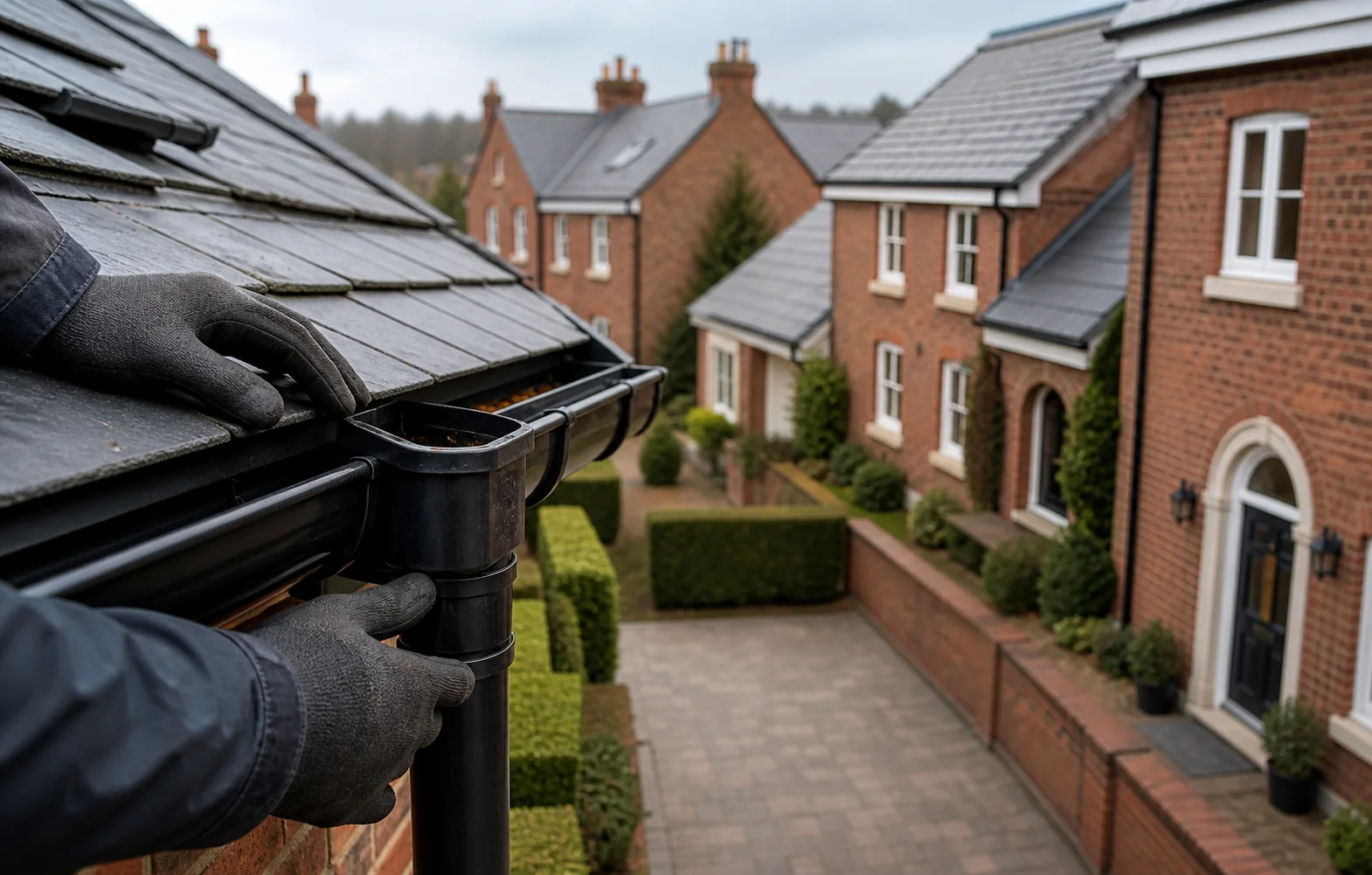 Illustrative planned maintenance inspection of a roof drainage junction